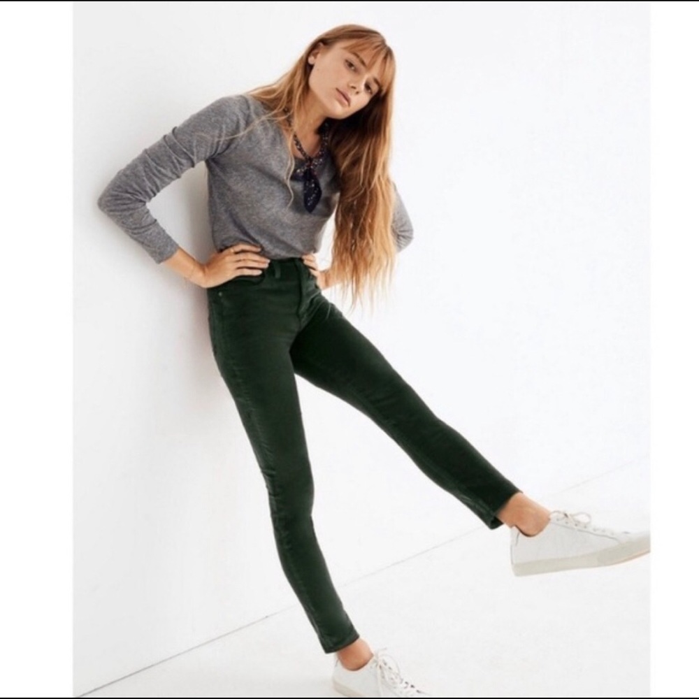 Madewell High-rise Stretch Velvet Skinny Jeans